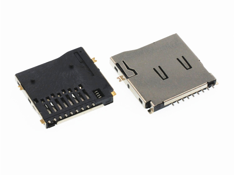 TF内焊自弹卡座带双压片